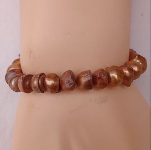 Freshwater Pearls Sentiment Bracelet Bronze Gift Elegant Classic Statement Piece